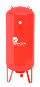 Расширительный бак на систему отопления Wester WRV 2000 (красный)